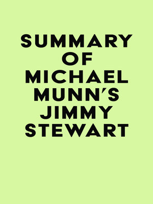 cover image of Summary of Michael Munn's Jimmy Stewart